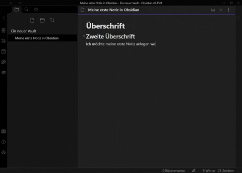 Obsidian: So fügst du eine Aufzählung im Editor hinzu