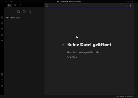 Lege deine erste Notiz in deinem Obsidian Zettelkasten an und lege direkt los.